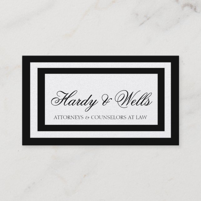 För advokatadvokat för lag gränsar den fast visitkort (Framsida)