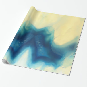 För AgateGeode för blått kräm- mönster för Presentpapper
