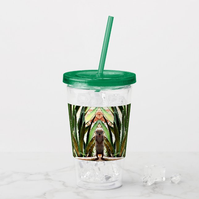 "För akryldrink för kungen" Tumbler Take Away Mugg (Baksida Ice)