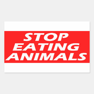 För aktivismklistermärkear för Vegan spara Rektangulärt Klistermärke
