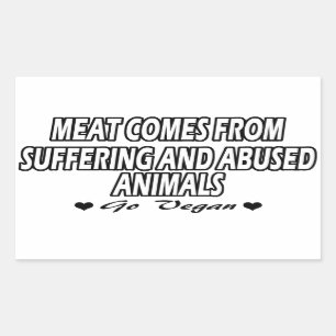 För aktivismklistermärkear för Vegan spara Rektangulärt Klistermärke