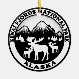 För Alaska för Kenai Fjordsnationalpark prydnad Julgransprydnad Keramik
