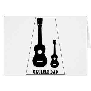 För all Ukulelepappor! Hälsningskort