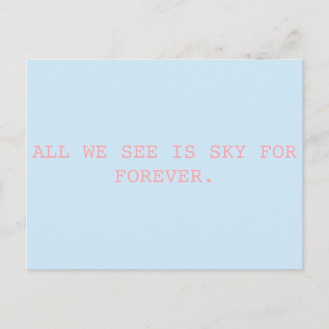 För Alltid // Dear Evan Hansen Postkort Vykort (Framsida)