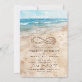 För alltid genom inbjudan till Sea Beach Wedding