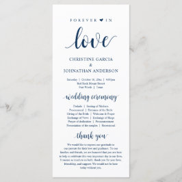 För alltid i kärlek, Modern Bröllop Ceremony, mari Program