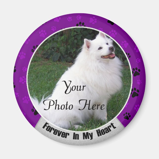För alltid i mitt hjärt-Hund eller mitt kattminnes Magnet (Framsidan)