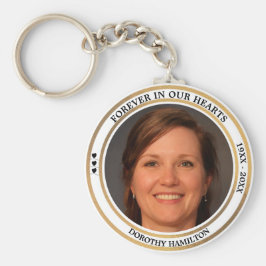 För alltid i vår Anpassningsbar Hearts - foto Nyckelring