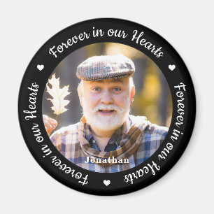 För alltid i vår Hearts Anpassningsbar Photo Memor Magnet