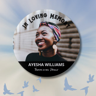 För alltid i vår minnesminnesknapp för Hjärtsminne Knapp