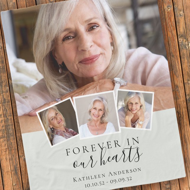 För alltid i vår minnesstund fleecefilt (Skapare uppladdad)