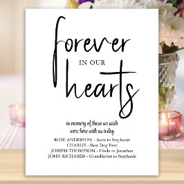 För alltid i våra Hearsts Personalize Bröllop Memo Poster