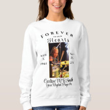 För alltid i våra Hearts Photo Memorial T-Shirt