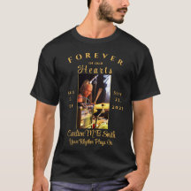 För alltid i våra Hearts Photo Memorial T-Shirt