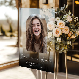 För alltid i våra hjärtan Arch Photo Funeral Welco