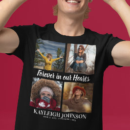 För alltid i våra hjärtan | Fotokollage T Shirt