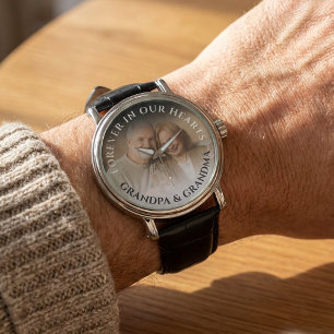 För alltid i våra hjärtan Fotominnesmärke Armbandsur