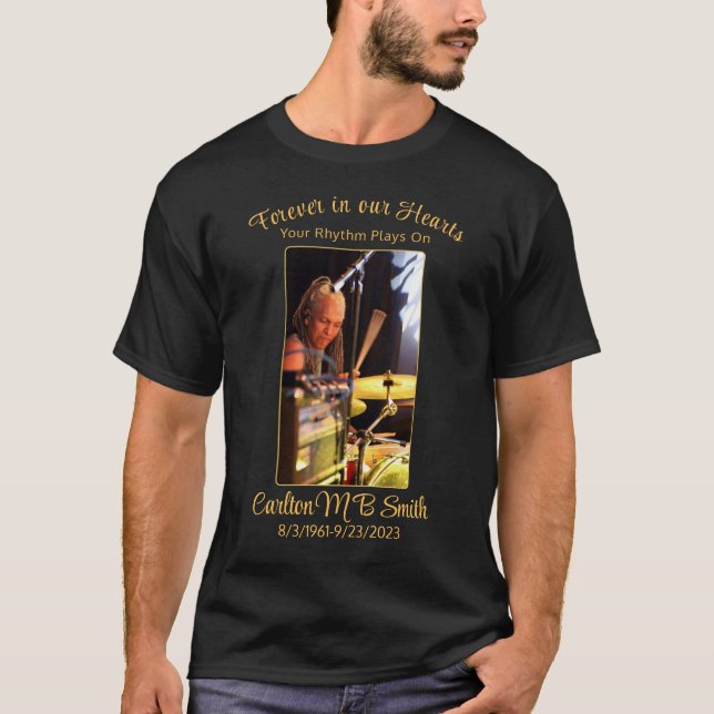För alltid i våra hjärtan - fotominnesmärke T-Shir T Shirt (Framsida)