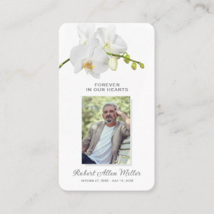 För alltid i våra hjärtan - fotopatsterkort visitkort