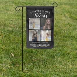 "För alltid i våra hjärtan", minnesfoto