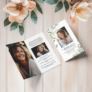 För alltid i våra hjärtan - små begravningskort kort