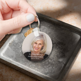 För alltid i vårt Hearts Photo Nyckelring