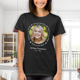 För alltid i vårt hjärtegrum Personlig Bild T Shirt