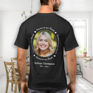 För alltid i vårt hjärtegrum Personlig Bild T Shirt