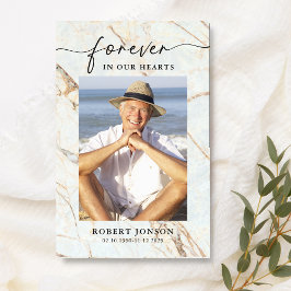 För alltid i vårt hörarkort för begravet minnesmär visitkort