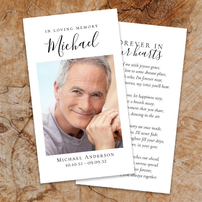 För alltid i vårt hörselminneskort visitkort (Skapare uppladdad)