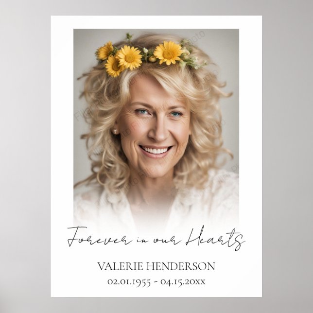 För alltid i vårt minnesfoto för Hearts Poster (Framsidan)