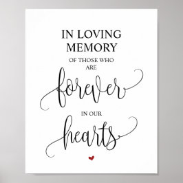 För alltid i vårt minnesmärke för hörningar v12 poster