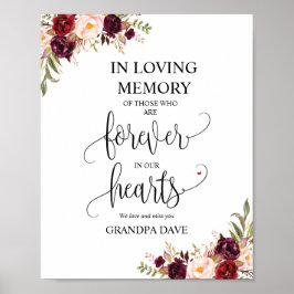 För alltid i vårt minnesmeddelande v4 poster