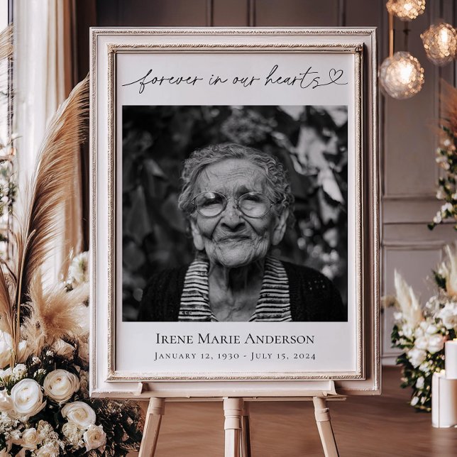 För alltid i vårt minnesminneshögtalerfoto poster (Skapare uppladdad)