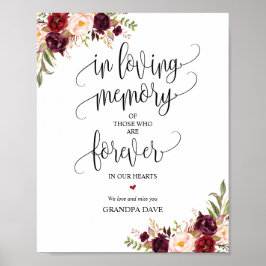 För alltid i vårt minnestecken v3 poster