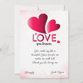 för alltid min kärlek DIY Julkort