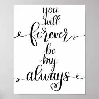 För alltid min poster