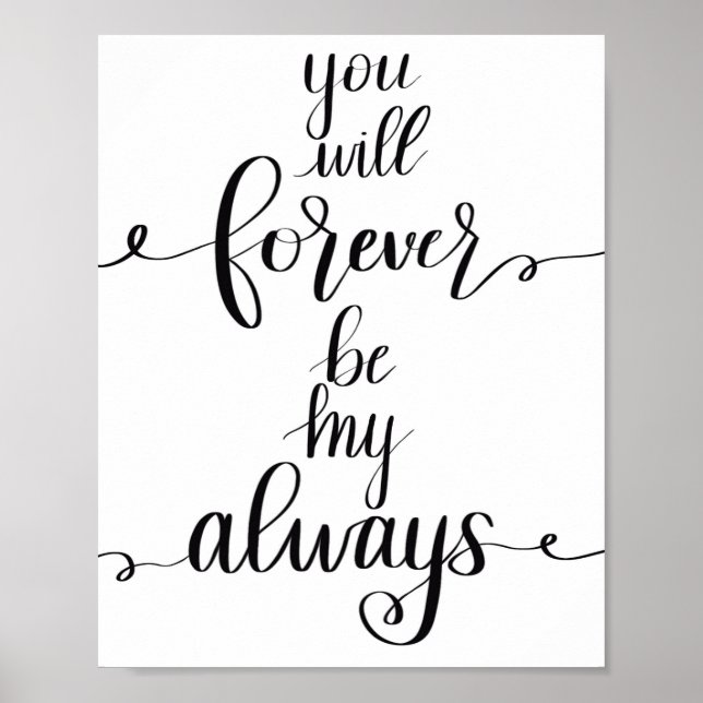 För alltid min poster (Framsidan)