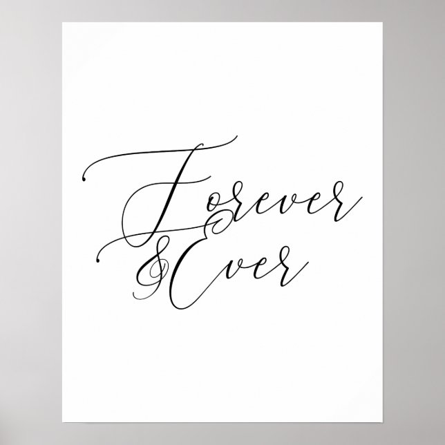 För alltid och aldrig Poster (Framsidan)