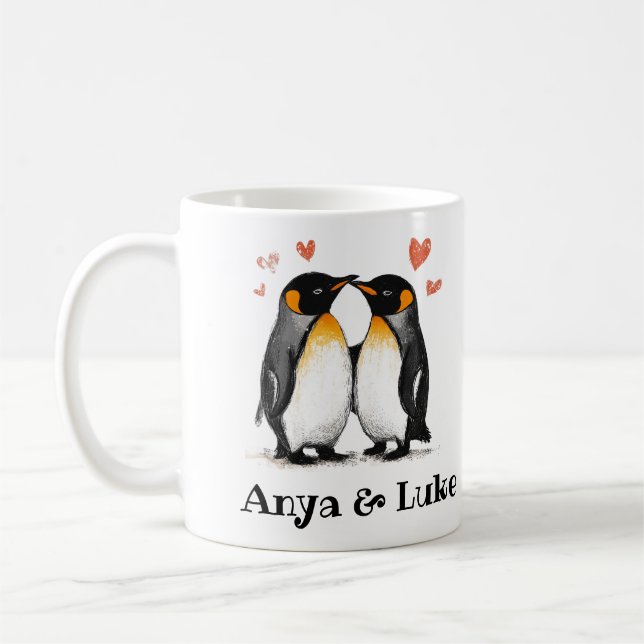 För Älskare, Penguins-citat, Lägg till Namn, Anpas Kaffemugg (Vänster)