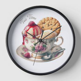 För Älskare, Tekopp och Ice Cream, Funny Rund Klocka