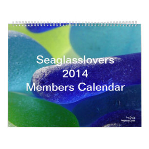 För älskaremedlem för hav Glass kalender 2014