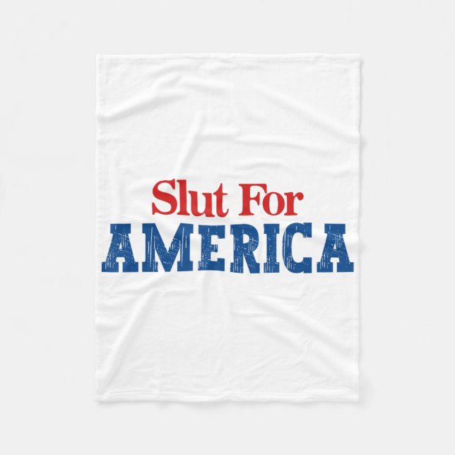 För Amerika 4:e juli Fleecefilt (Framsidan)