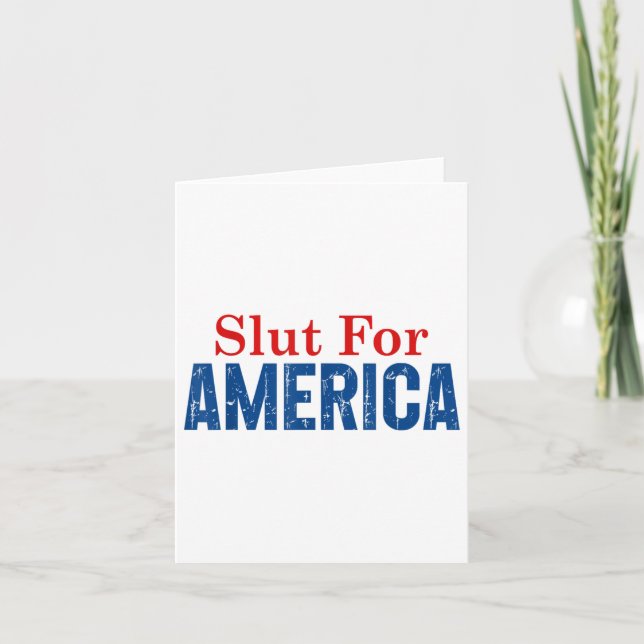 För Amerika 4:e Juli  Kort (Framsida)