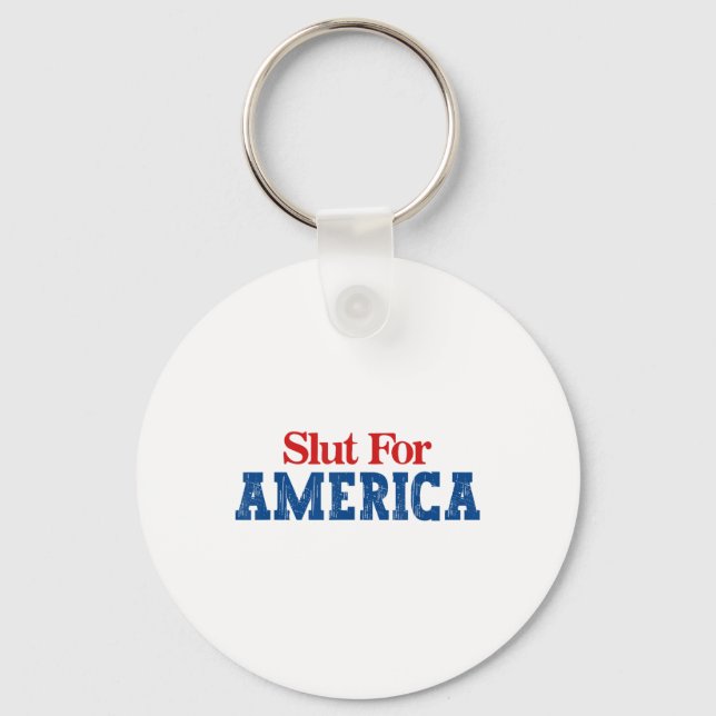 För Amerika 4:e juli  Nyckelring (Framsida)