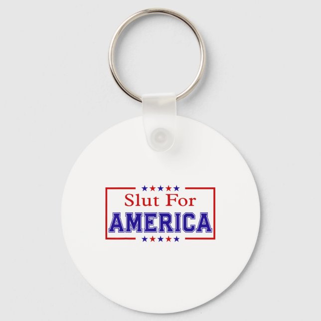 För Amerika 4:e juli  Nyckelring (Framsida)