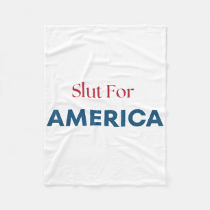 För Amerika 4:e Juli Patriotisk Fleecefilt