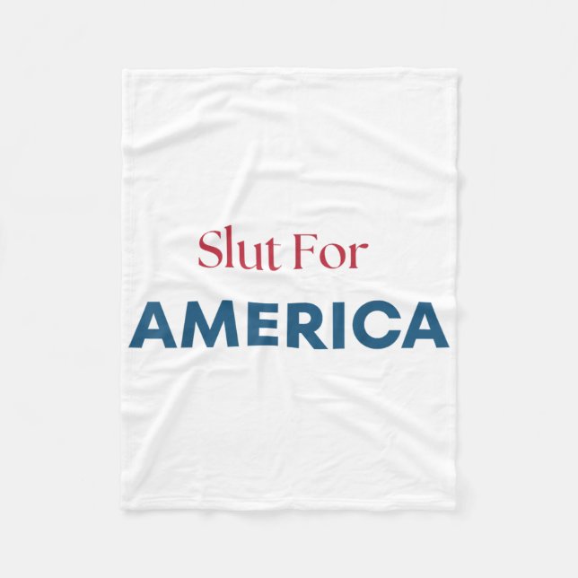 För Amerika 4:e Juli Patriotisk  Fleecefilt (Framsidan)