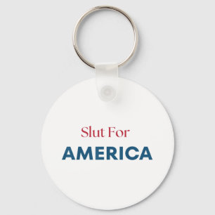 För Amerika 4:e juli patriotisk Nyckelring