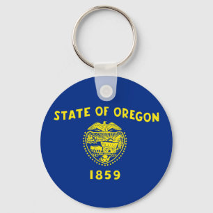 för Amerika för oregon statlig flagga enigt symb Nyckelring
